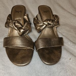 Mpo gold sandals